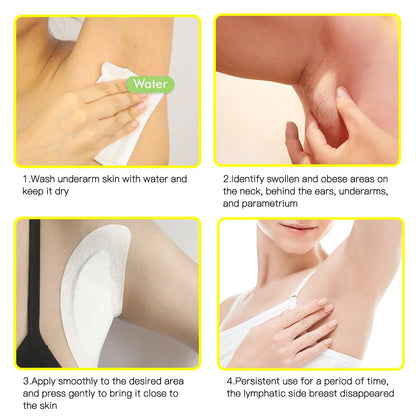 Lymphatic Drainage Patch,Herbal Lymph Nodes Patch,Herbal Lymphatic Drainage Care Patch,Lymphatic Drainage Patches,Lymph Nodes Patch, Lymphatic Massage（24PCS） - dailyvitalstore