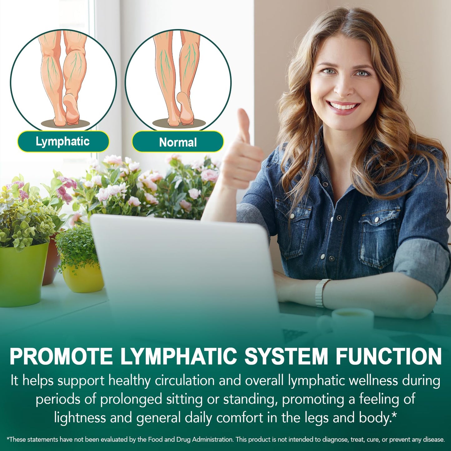Lymphatic Drainage Supplement – 4,275 mg 21-in-1 Botanical Complex, Echinacea, Burdock Root, Red Clover, Elderberry & Dandelion, Supports Natural Detox & Healthy Circulation, 240 Softgels - dailyvitalstore