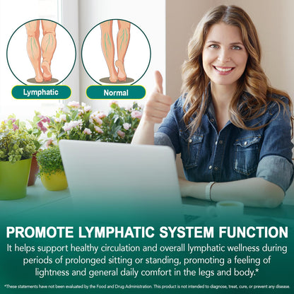 Lymphatic Drainage Supplement – 4,275 mg 21-in-1 Botanical Complex, Echinacea, Burdock Root, Red Clover, Elderberry & Dandelion, Supports Natural Detox & Healthy Circulation, 240 Softgels - dailyvitalstore