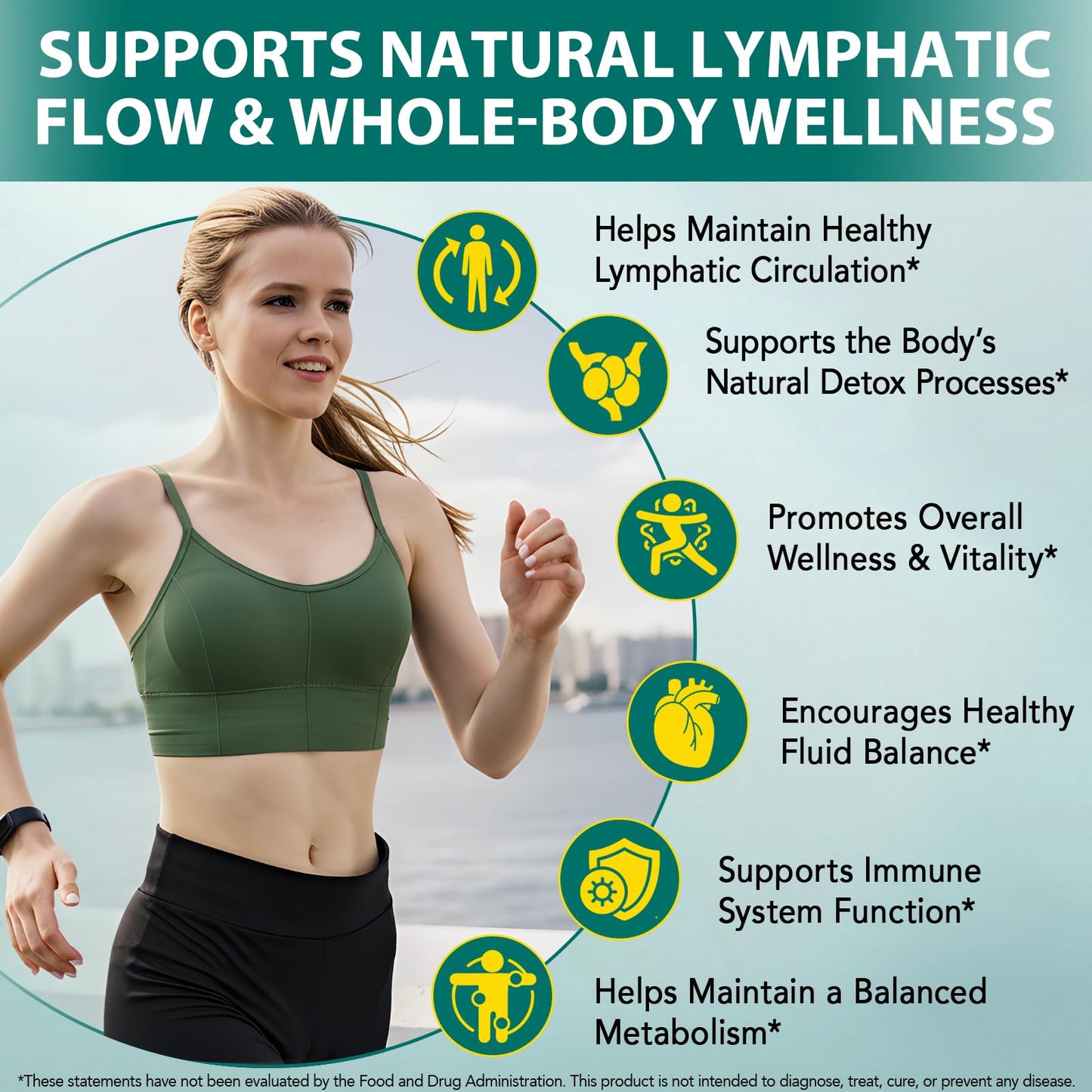 Lymphatic Drainage Supplements, 4275mg Lymph System Support Supplement for Women & Men, Daily Wellness Support, 21-in-1 Herbal Blend with Echinacea, Dandelion, Burdock, Turmeric & More, 240 Softgels - dailyvitalstore