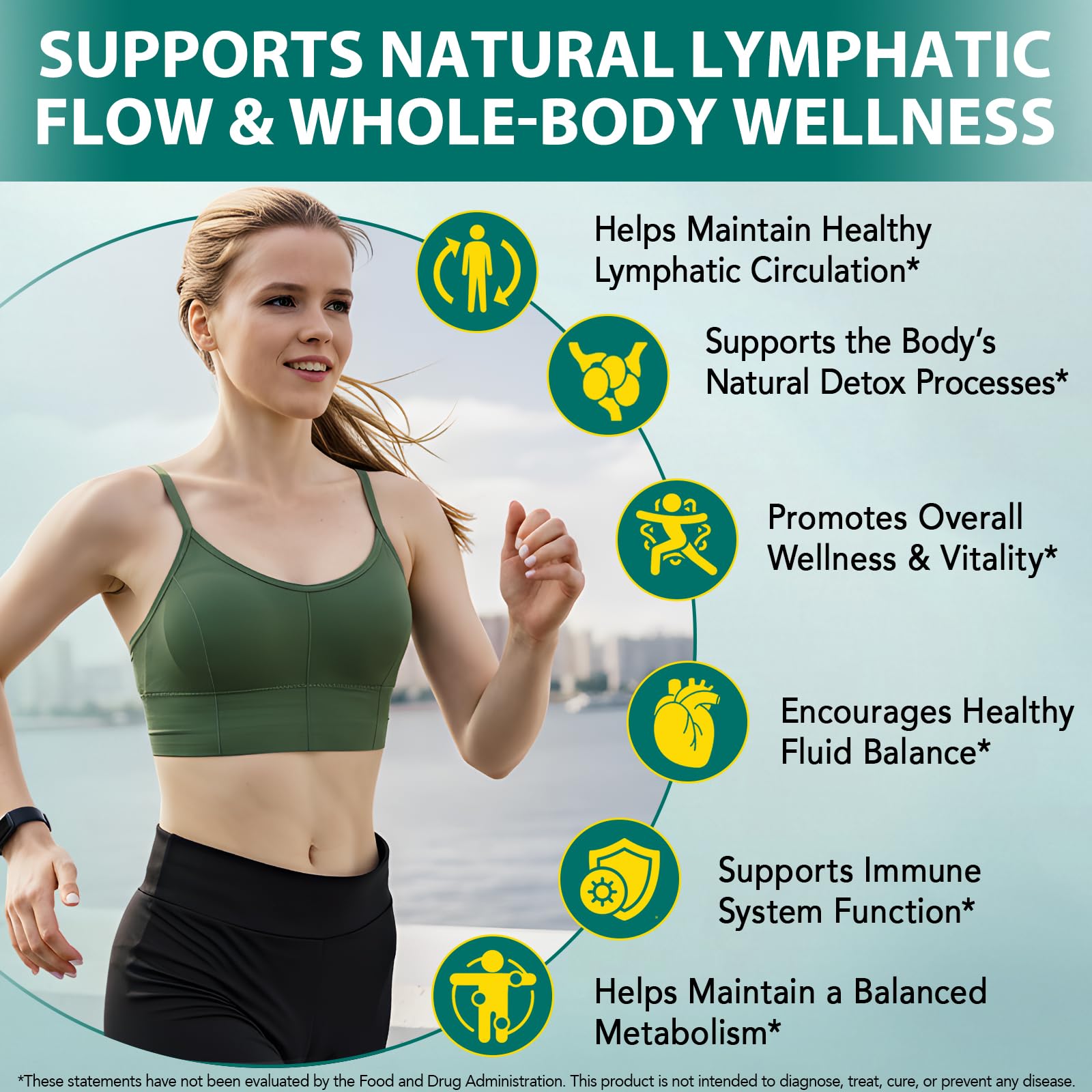 Lymphatic Drainage Supplements, 4275mg Lymph System Support Supplement for Women & Men, Daily Wellness Support, 21-in-1 Herbal Blend with Echinacea, Dandelion, Burdock, Turmeric & More, 240 Softgels - dailyvitalstore