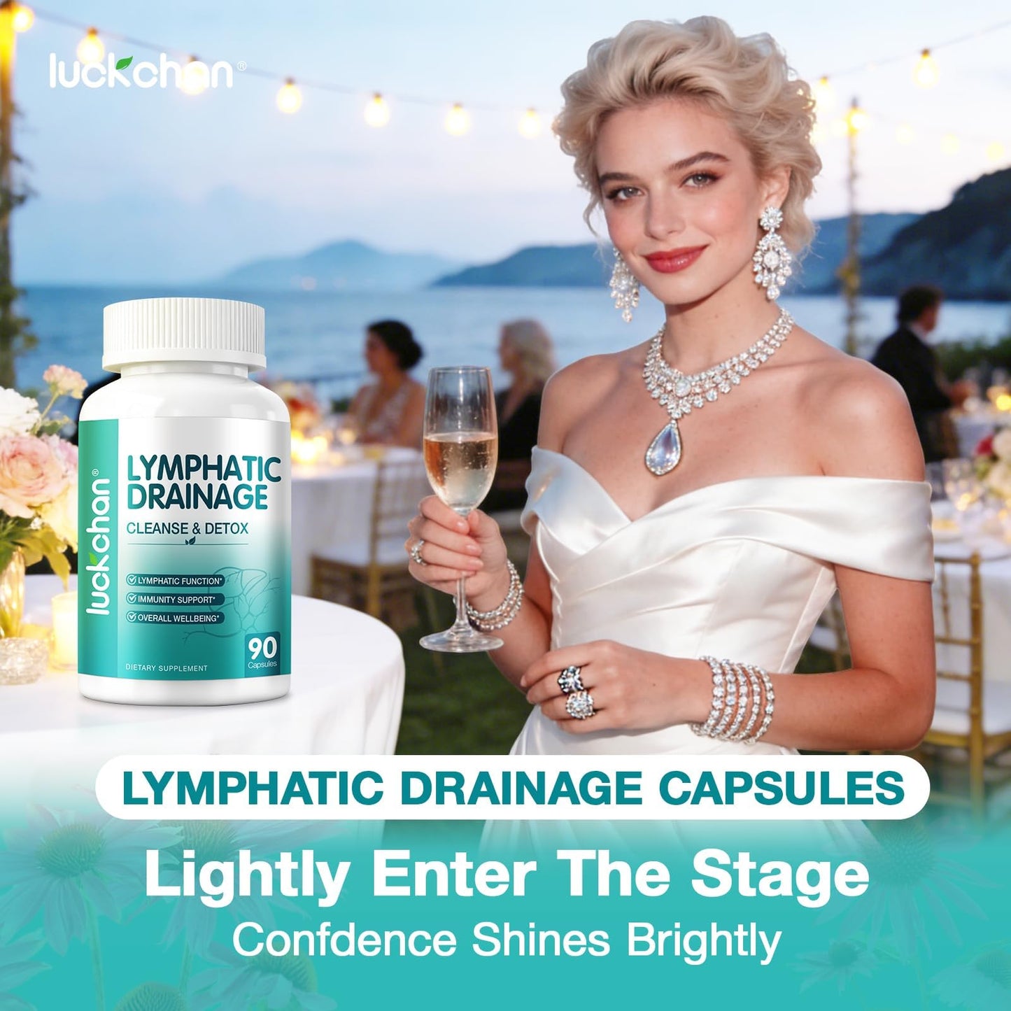 Lymphatic Drainage Supplements - Lymphatic System Support, Fluid Balance, Immune Support - Natural Lymphatic Cleanse & Detox Capsules with Dandelion, Echinacea, Burdock & More, 90 Capsules - dailyvitalstore