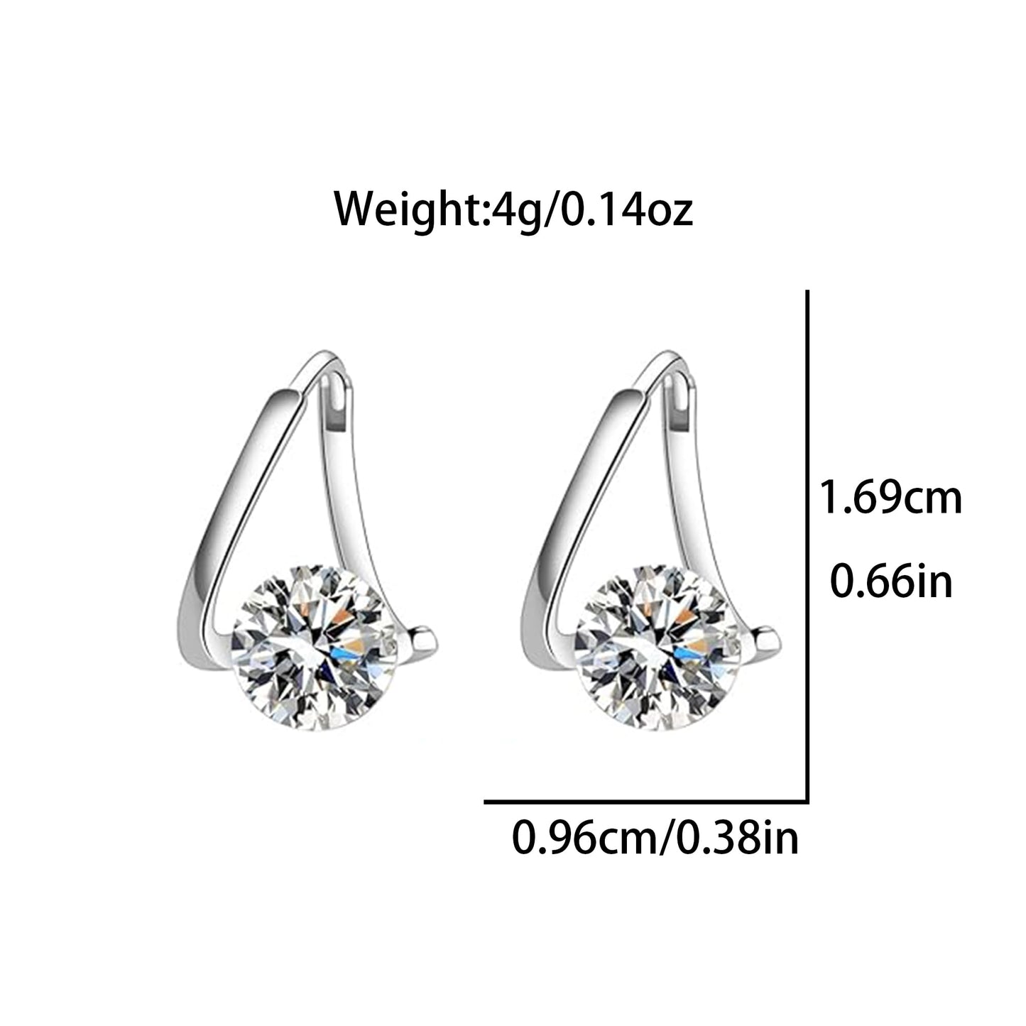 Lymphatic Germanium Earrings Lymphatic Drainage Earrings Atheniz Lymphatic Earrings Cubic Zirconia Earring Lymphatic Hoop Earrings for Women (gold+silver) - dailyvitalstore