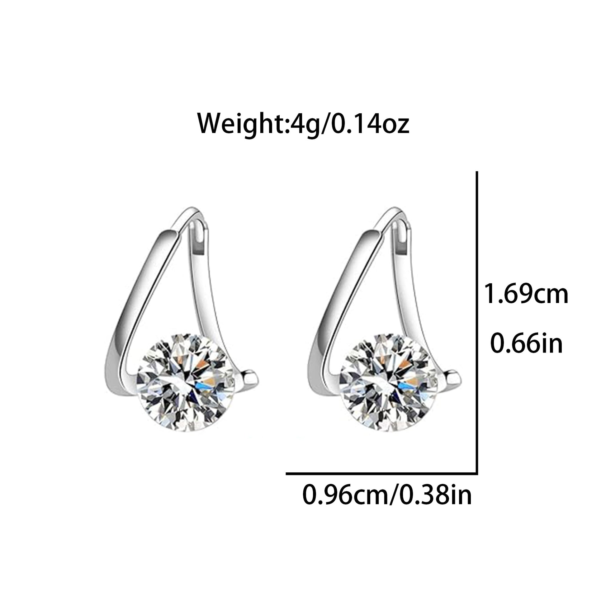 Lymphatic Germanium Earrings Lymphatic Drainage Earrings Atheniz Lymphatic Earrings Cubic Zirconia Earring Lymphatic Hoop Earrings for Women (gold+silver) - dailyvitalstore