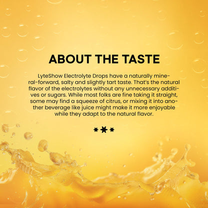 LyteShow - Electrolyte Drops for Rapid Rehydration + Digestion + Brain + Energy + Immunity - dailyvitalstore