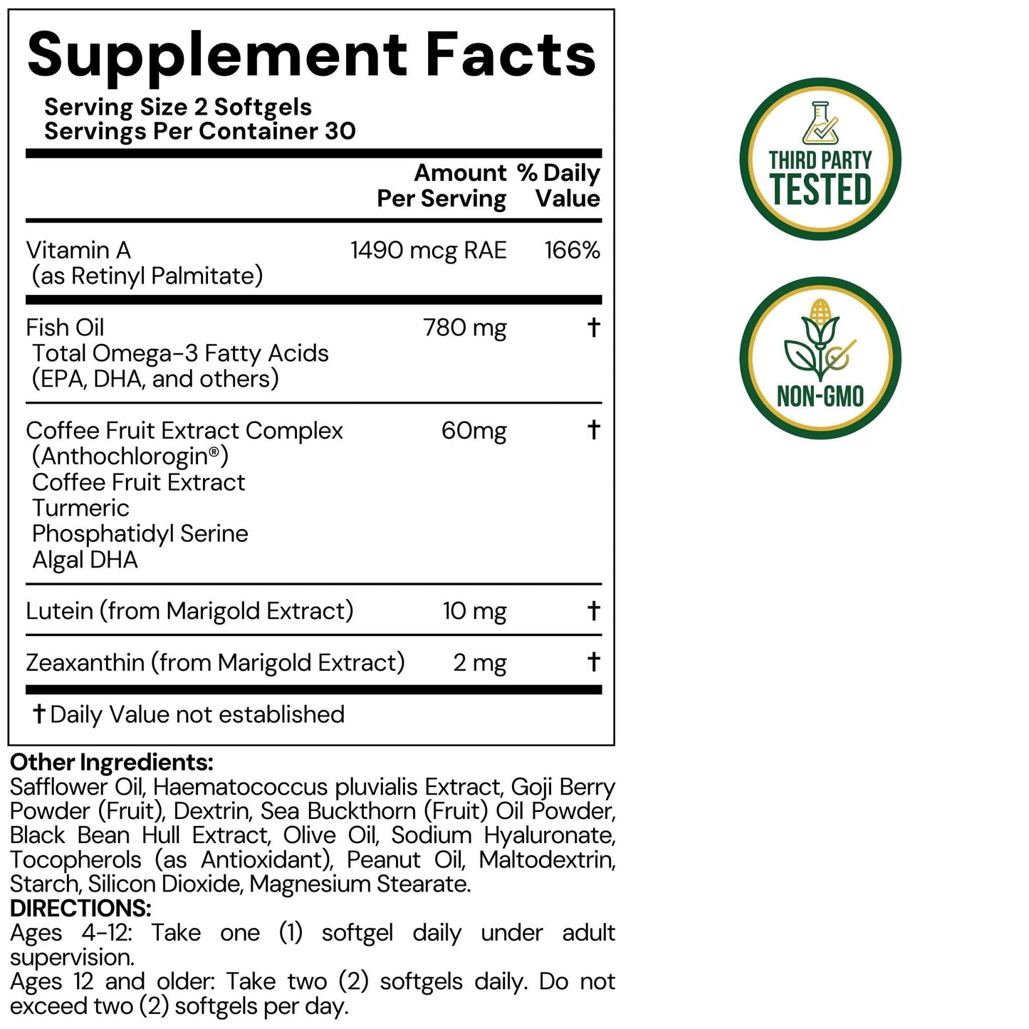 LYTTON EyeQ Duo Digital Eye & Focus Support – Patented Anthochlorogin for Brain-Eye Connection, Promotes Ocular Vitality – Rapid Visual Comfort & Natural Formula for Screen Users, 60 Softgels - dailyvitalstore
