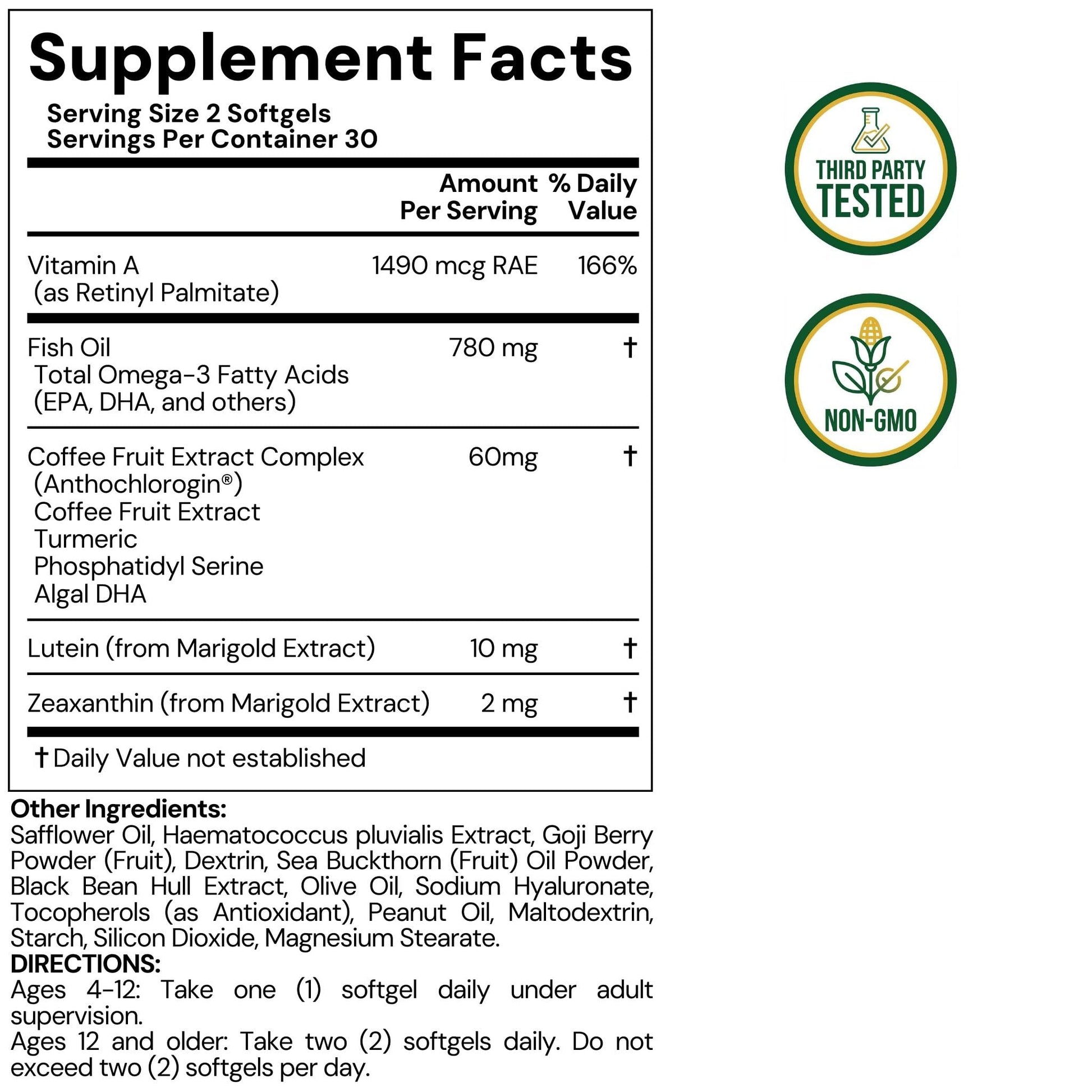 LYTTON EyeQ Duo Digital Eye & Focus Support – Patented Anthochlorogin for Brain-Eye Connection, Promotes Ocular Vitality – Rapid Visual Comfort & Natural Formula for Screen Users, 60 Softgels - dailyvitalstore