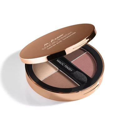M. Asam MAGIC FINISH Eyeshadow Palette Satin Eyeshadow No. 1-4-in-1 make-up with hyaluronic acid, ultra-fine pigments, satin finish & intense color, case with mirror & applicator, 4 x 0.08 Oz - dailyvitalstore