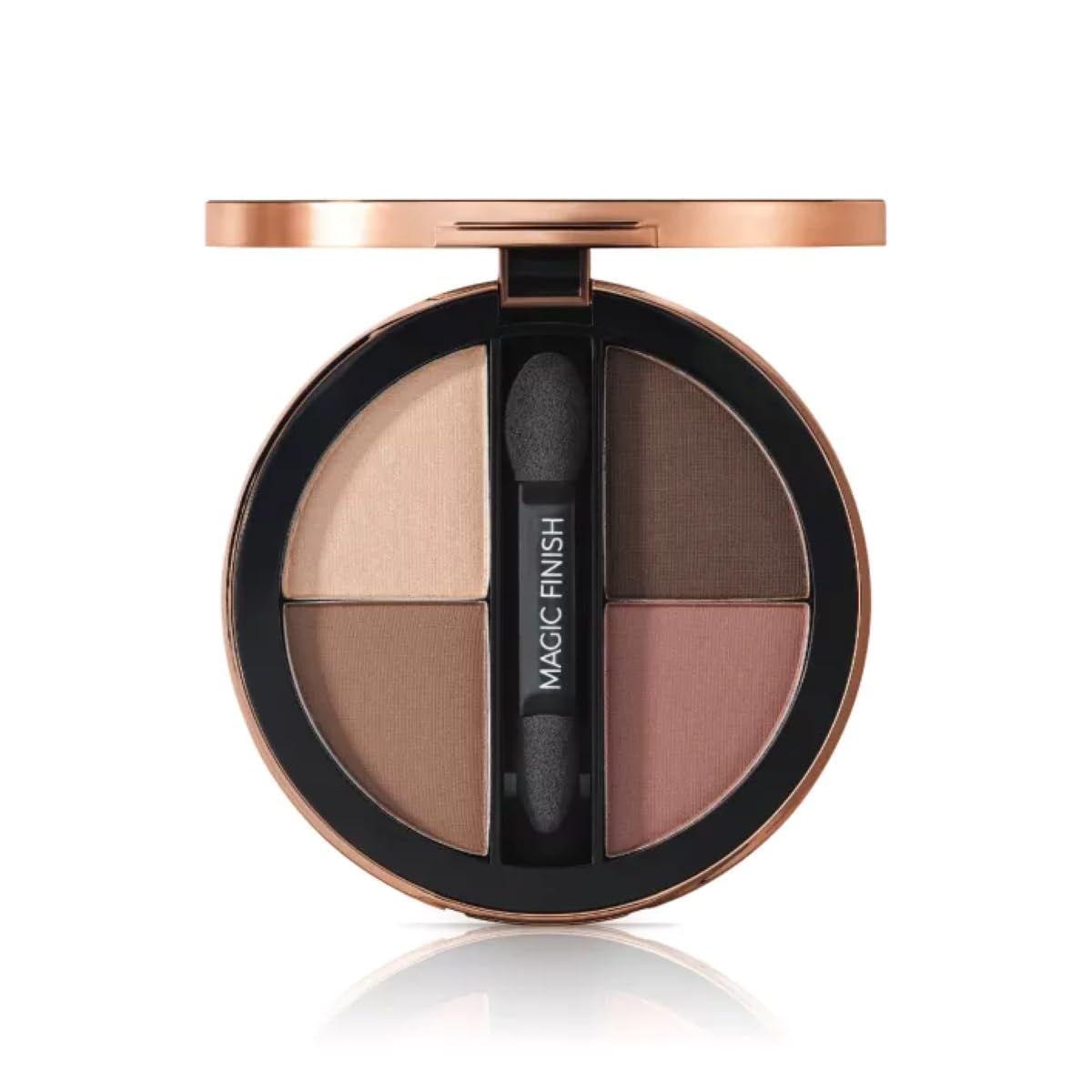 M. Asam MAGIC FINISH Eyeshadow Palette Satin Eyeshadow No. 1-4-in-1 make-up with hyaluronic acid, ultra-fine pigments, satin finish & intense color, case with mirror & applicator, 4 x 0.08 Oz - dailyvitalstore