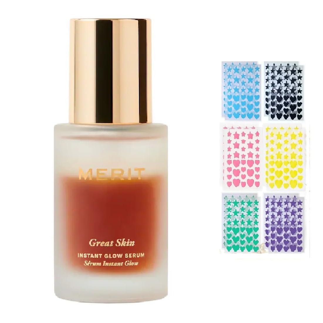 M Great Skin Instant Glow Serum with Niacinamide and Hyaluronic Acid (1.69 oz / 50 ml) + Bonus Acne Patch (36 Pieces) Tea Tree Oil Facial Water Gel - dailyvitalstore