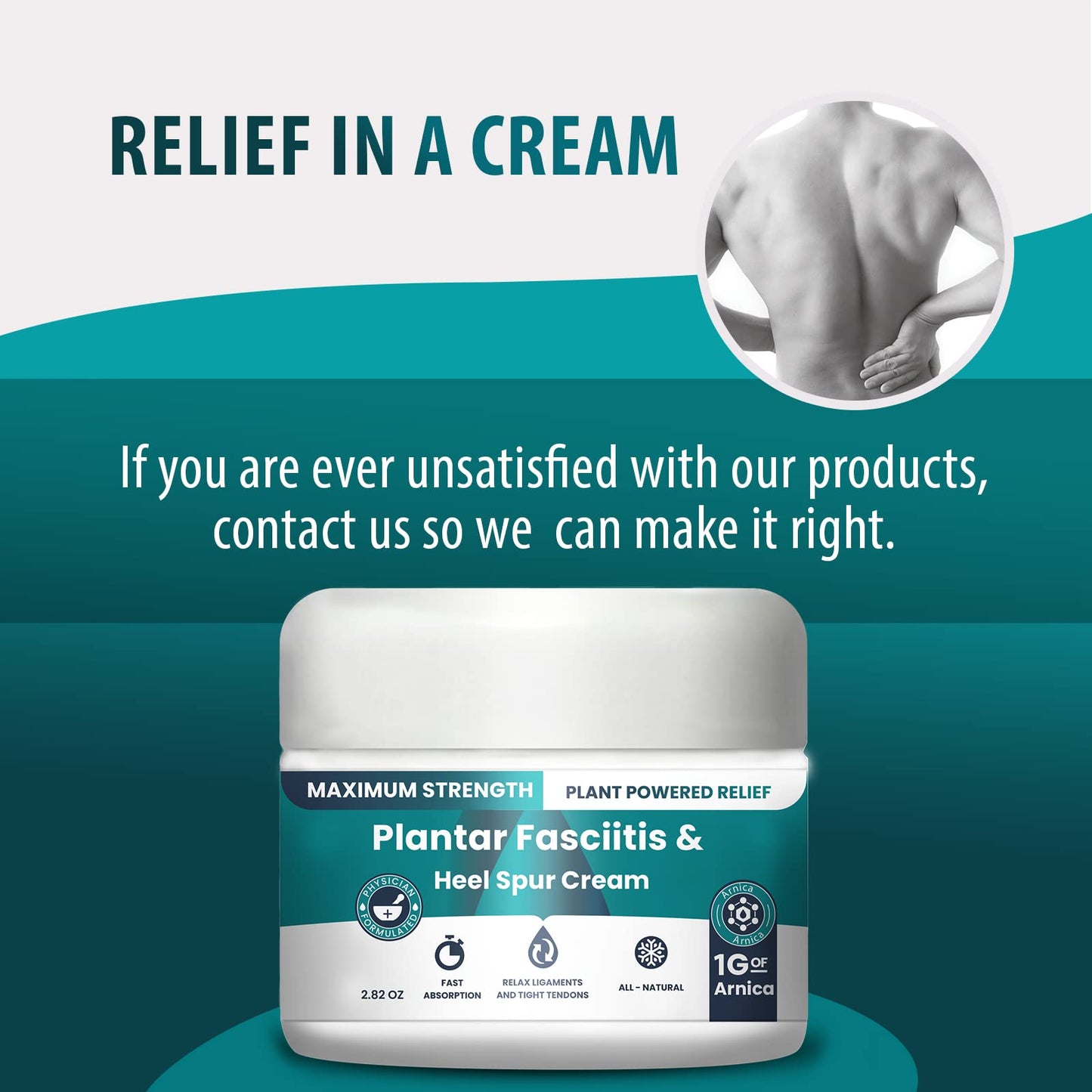 M PAIN MANAGEMENT TECHNOLOGIES Plantar Fasciitis And Heel Spur Cream By PMT - Cream For Foot Relief. High Concentration of Arnica; Vitamin B6, MSM, Glucosamine - To Soothe and Relieve - 2.82 OZ - dailyvitalstore