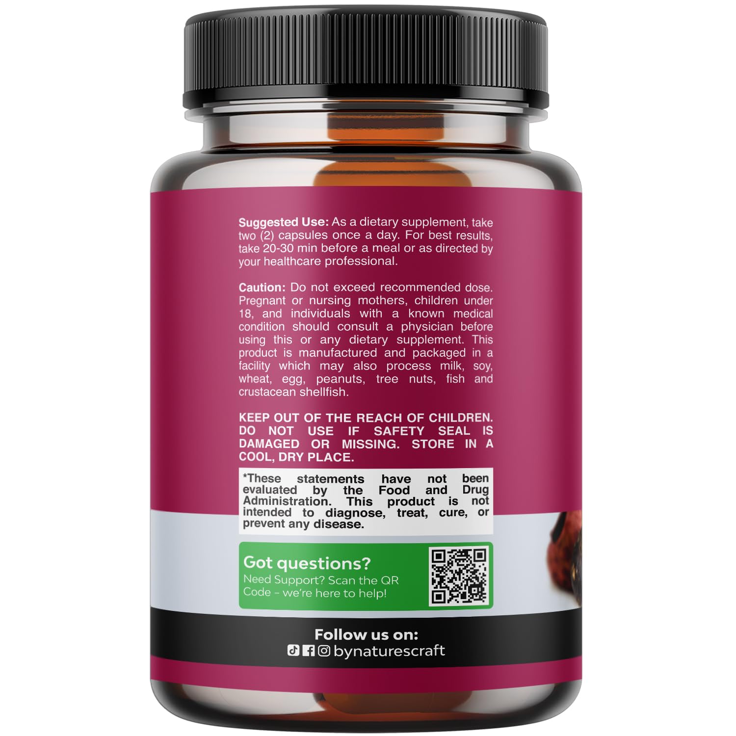 Maca Root Capsules for Women - Potent Herbal Supplement with Female Enhancing Blend of Red Yellow & Black Maca Root - Non-GMO Certified Vegan and Gluten-Free with No Artificial Colors - 30 Count - dailyvitalstore