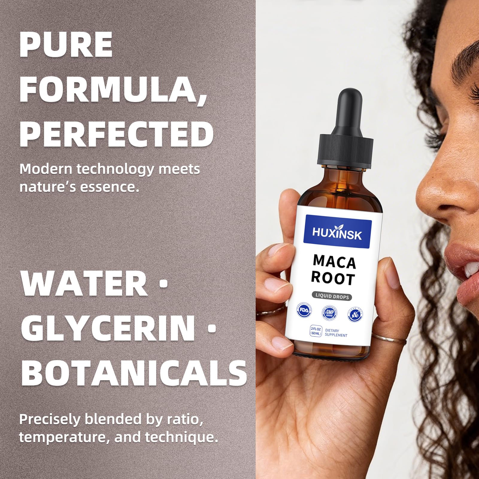 Maca Root Liquid Drops Extract | Peruvian Black & Red Blend | Natural Energy & Hormone Balance | Alcohol-Free, 60ml Vegan Tincture - dailyvitalstore