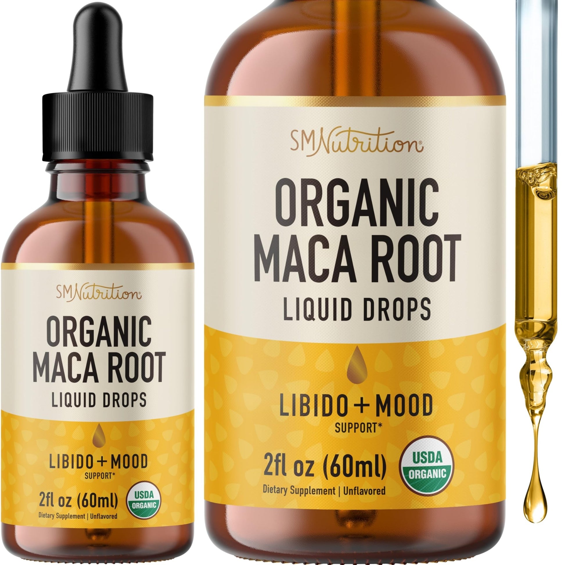 Maca Root Liquid Drops for Organic Energy Support for Women & Men | 2 Fluid Ounces | Support Hormone Balance, Mood, Energy & Fitness - dailyvitalstore