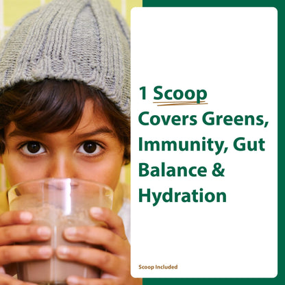 MacroLife Naturals MacroCoco Super Greens Drink, Chocolate Powder Superfood for Kids & Teens - Whole Food Fruit & Vegetable Multi-Vitamins Probiotics Digestive Enzymes & Fiber Supplement - 32 Servings - dailyvitalstore