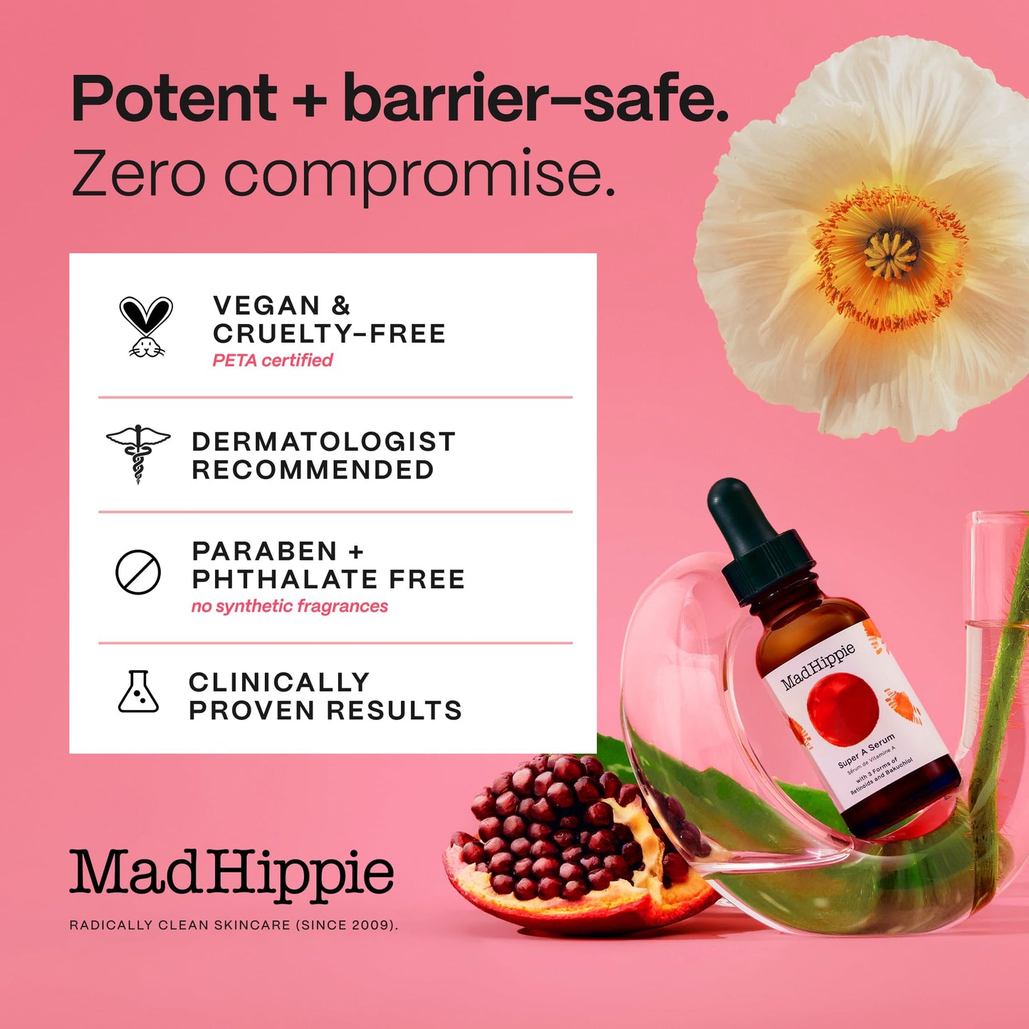 Mad Hippie Super A Retinol Serum for Face – Potent Skin Repair & Anti-Aging Serum with 3 Retinoids, Bakuchiol - dailyvitalstore