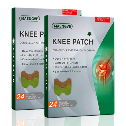 Maengve Herbal Knee Patch – 48 Pcs Self-Heating Pads for Joint Ease & Muscle Relaxation – 12-Hour Heat Pad for Knee Relief, Pain Support & Comfort - dailyvitalstore
