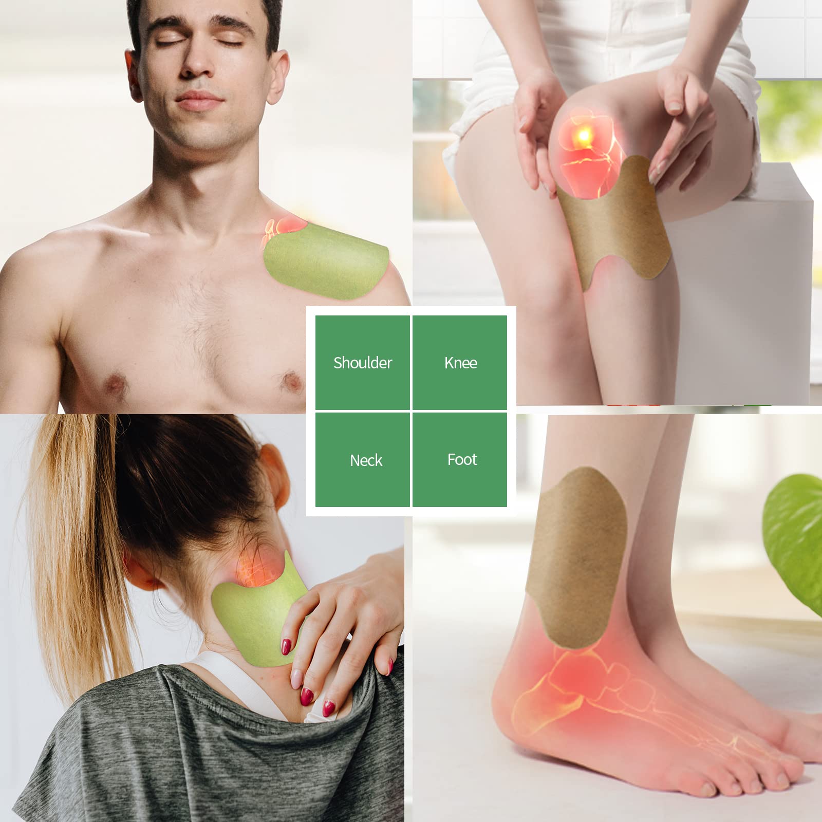 Maengve Herbal Knee Patch – 48 Pcs Self-Heating Pads for Joint Ease & Muscle Relaxation – 12-Hour Heat Pad for Knee Relief, Pain Support & Comfort - dailyvitalstore