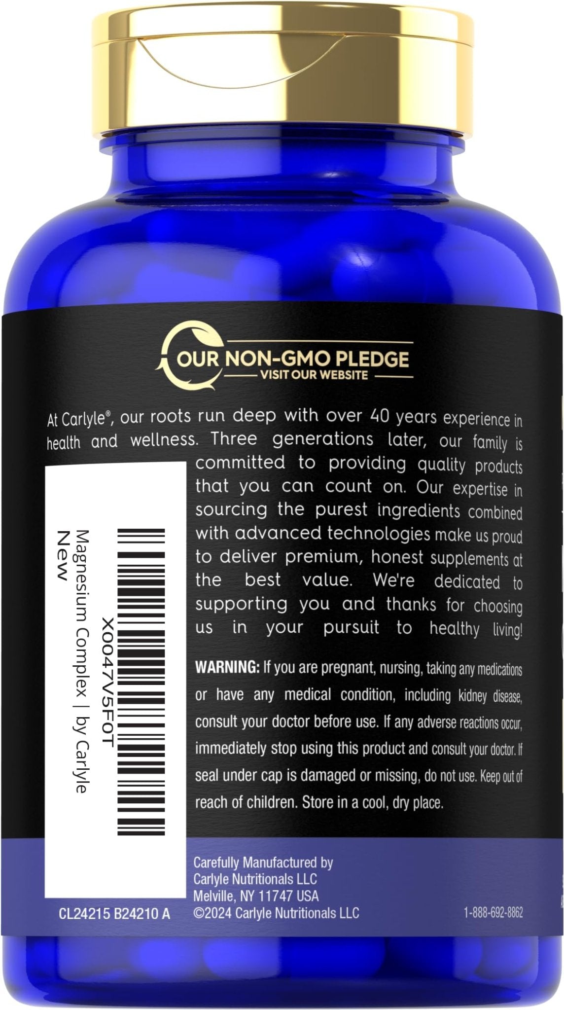 Magfusion-10 Magnesium Complex Supplement 745mg | 120 Capsules | 10 in 1 Blend | Vegetarian, Non-GMO, Gluten Free - dailyvitalstore