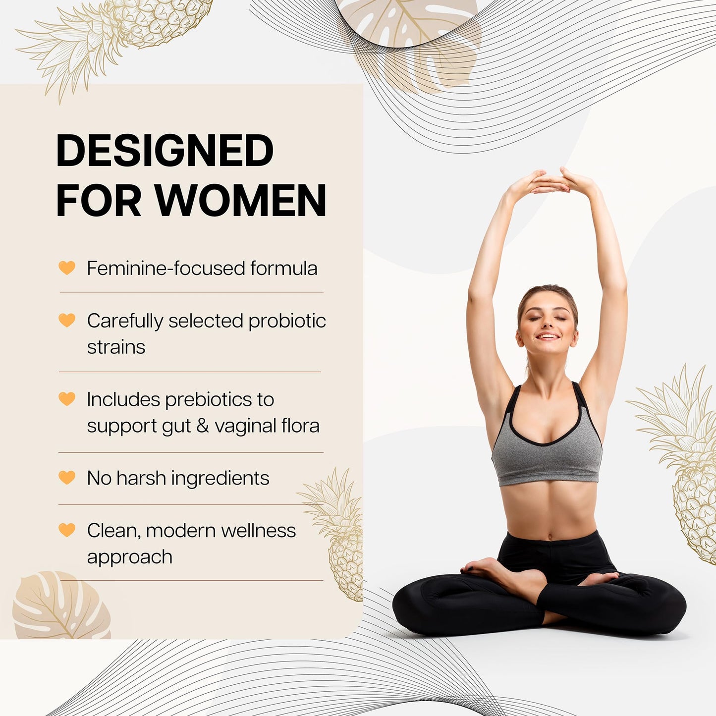 Magic V Care – Premium Feminine Balance Gummies – Women’s Wellness & pH Support – Vaginal Health, Immunity & Hormonal Balance – Vegan, Gluten-Free – Tropical Pineapple – 90 Gummies – 45 Servings - dailyvitalstore