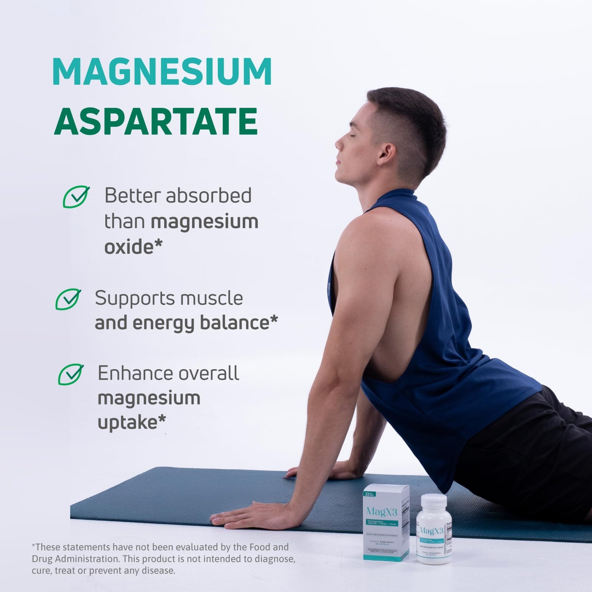 Magnesium Citrate Complex 400 mg – Triple Magnesium with Citrate, Aspartate & Lactate – High Absorption – 100 Softgels - dailyvitalstore