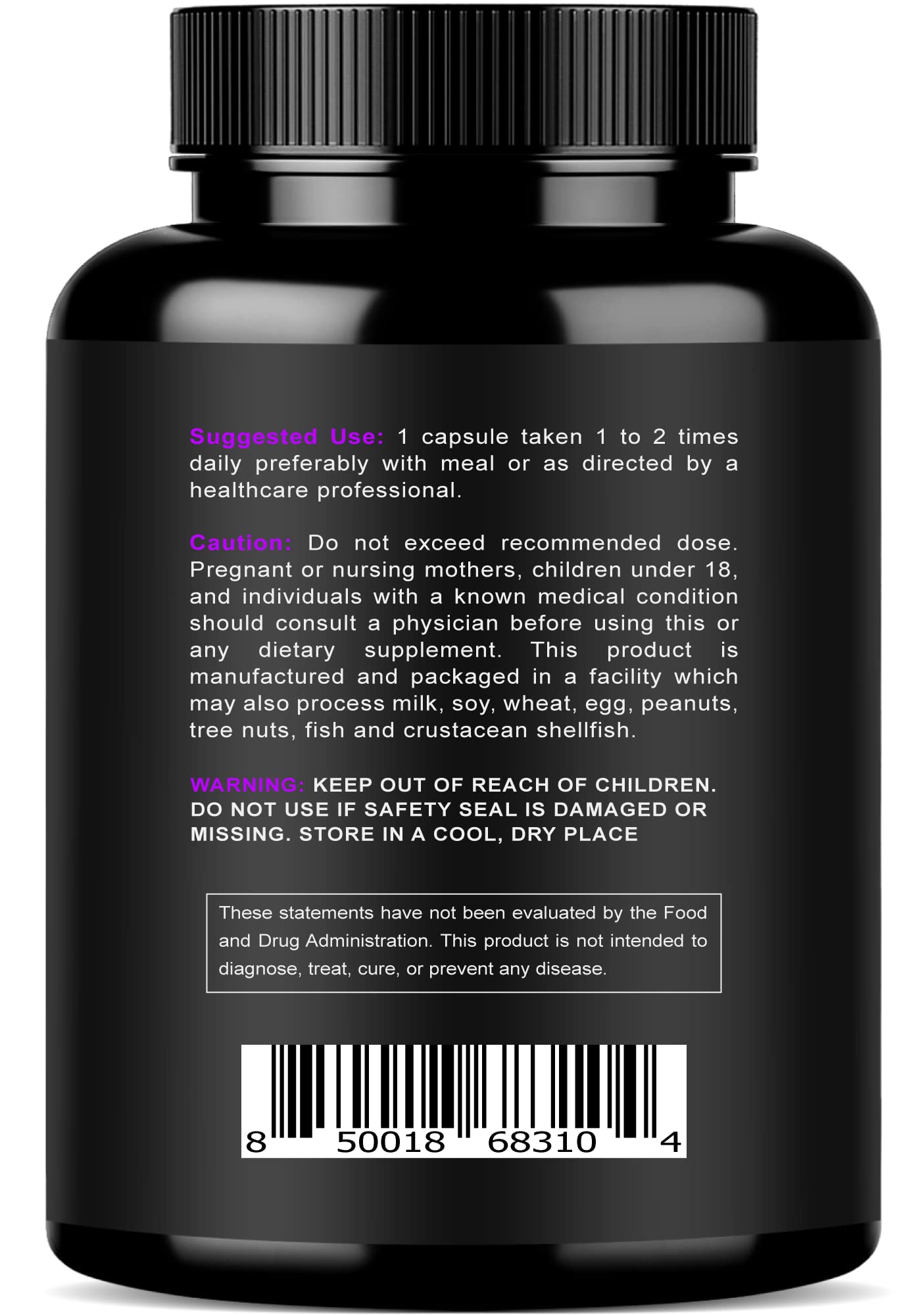 Magnesium Citrate & Oxide 500mg Complex Supplement - High Absorption Maximum Strength - Helps Support Bone Density and Strength, Muscles, Energy and Sleep - 120 Vegan Capsules - dailyvitalstore