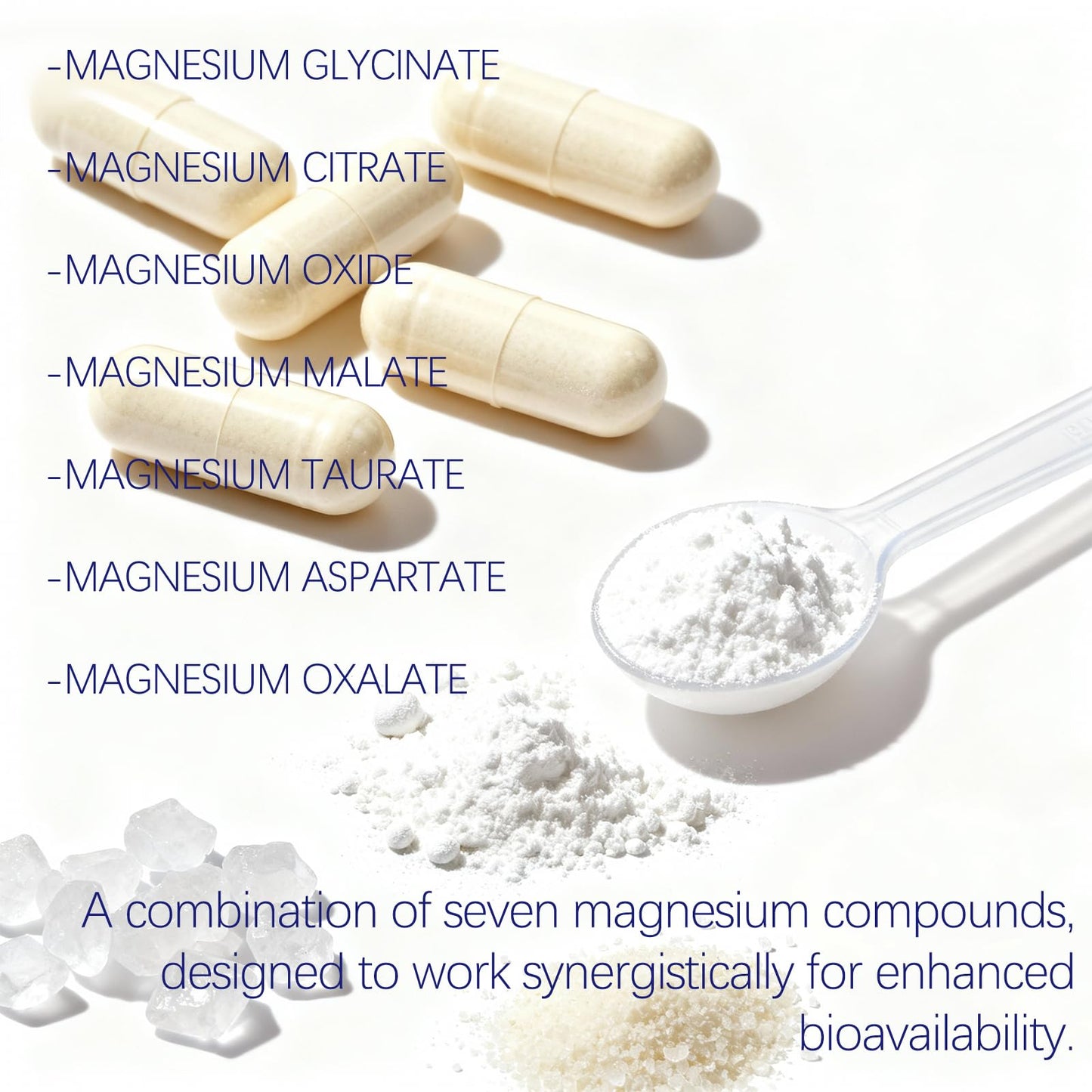 Magnesium Complex 1000mg - 7-in-1 Supplement with Glycinate, Citrate & Malate - Supports Muscle Relaxation, Sleep, Heart Health - High Absorption Capsules, 90 Count (1) - dailyvitalstore