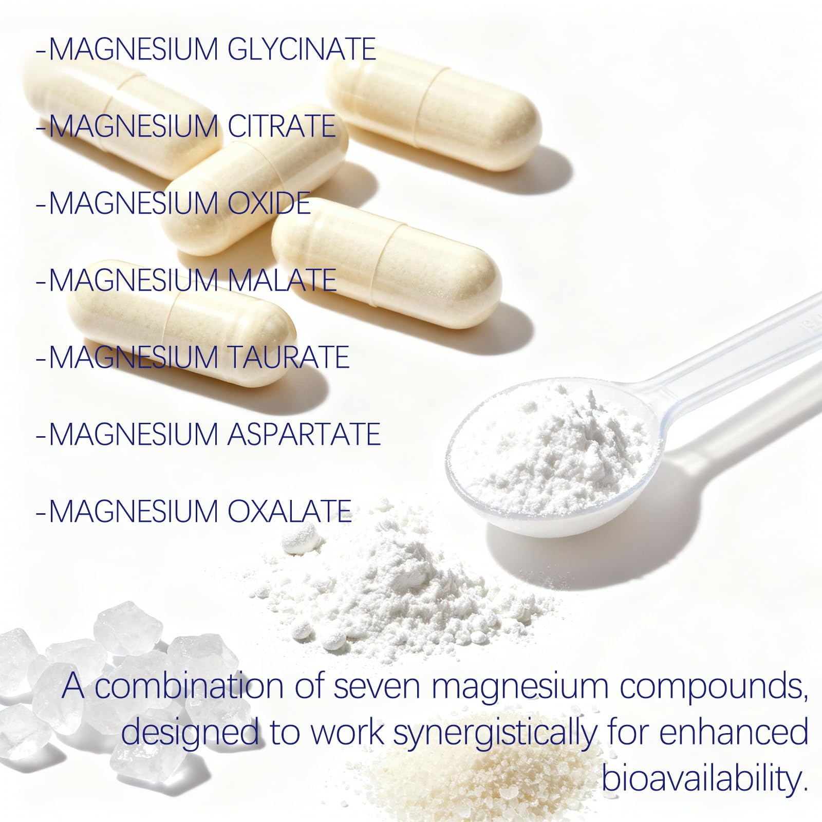 Magnesium Complex 1000mg - 7-in-1 Supplement with Glycinate, Citrate & Malate - Supports Muscle Relaxation, Sleep, Heart Health - High Absorption Capsules, 90 Count (1) - dailyvitalstore