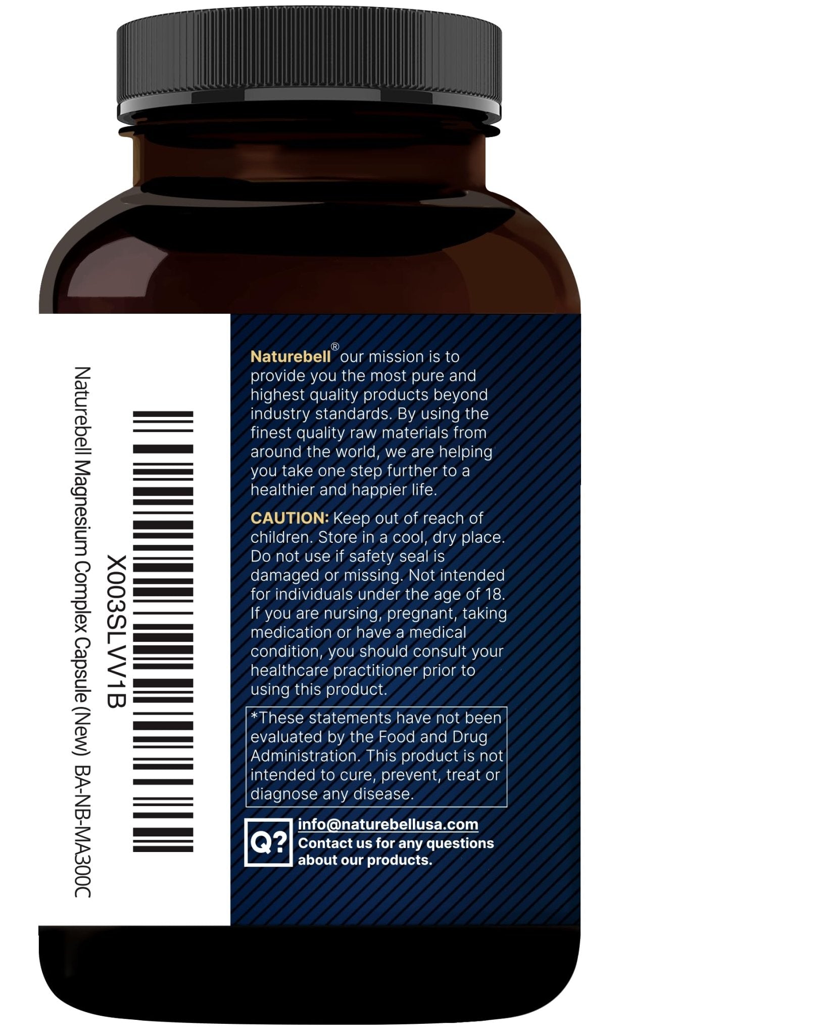 Magnesium Complex 500mg, 300 Capsules | 10-in-1 Magnesium Glycinate, Citrate, Malate & More | Chelated Form for Easy Absorption | Non-GMO - dailyvitalstore