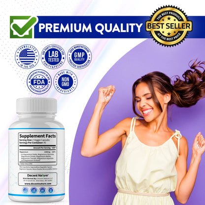 Magnesium Complex 7 Elemental Magnesium Supplement 1000mg – Magnesium Glycinate, Citrate, Malate, Taurate, Oxide, Aspartate, Orotate Non-GMO 90 Capsules - dailyvitalstore