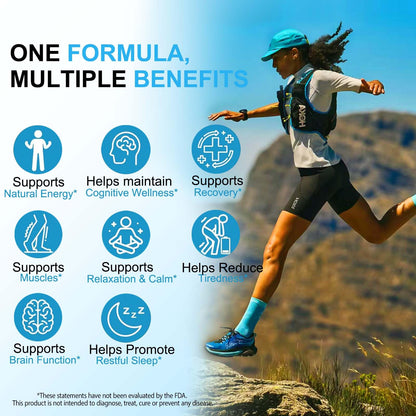 Magnesium Complex 8-in-1 High Potency with 8 Essential Forms, Vegan Capsules for Muscle, Nerve & Bowel Support, Relief Fatigue & Improve Sleep (90 Capsules) - dailyvitalstore