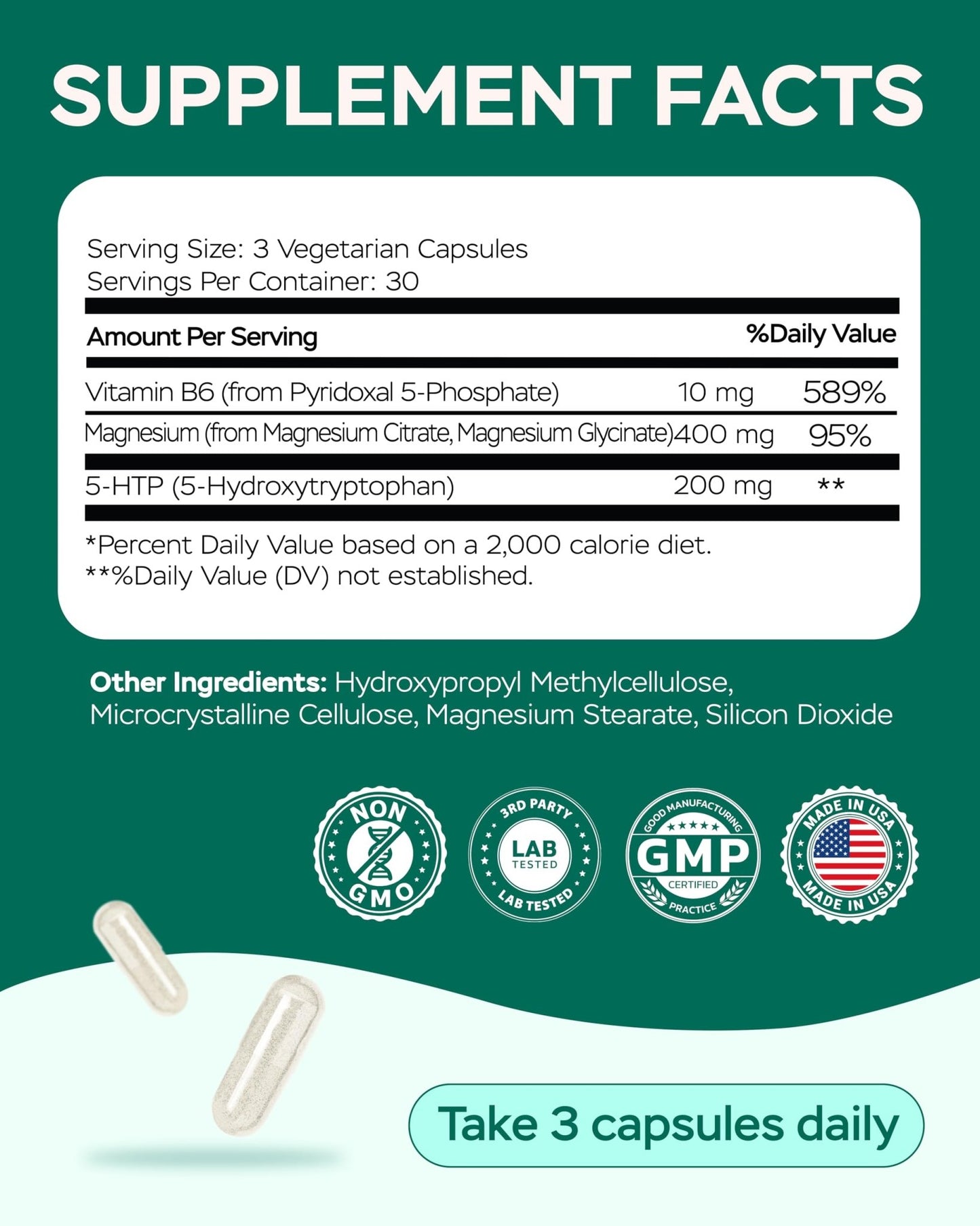 Magnesium Complex for Women – Magnesium for Sleep, Advanced 610mg with Glycinate, Citrate & Vitamin B6 for 3X Absorption + 5-HTP – Supports Sleep, Relaxation, Nerve, Muscle, Bone & Energy Health - dailyvitalstore