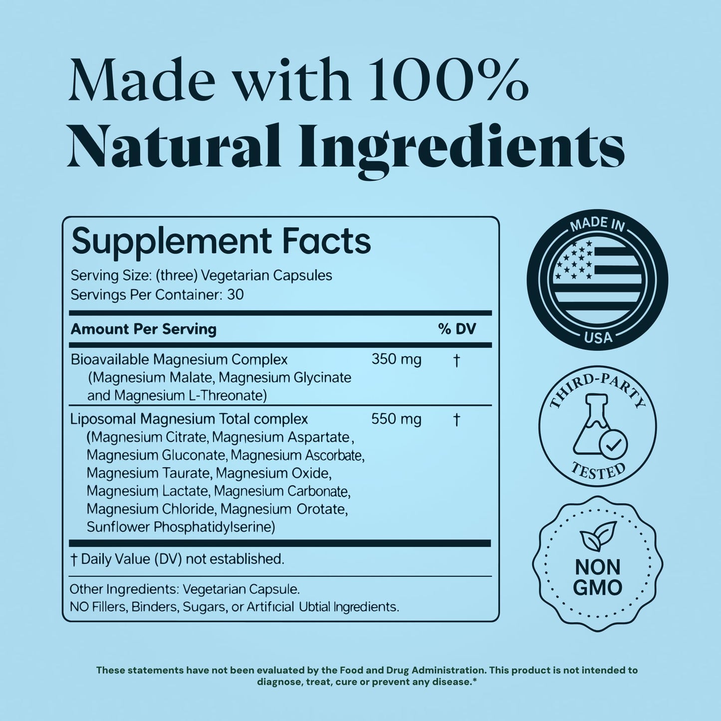 Magnesium Complex for Women & Men, 1000mg – MAGPLUS+ 13-in-1 Advanced Liposomal Ultra Formula – Glycinate, L-Threonate & Triple Magnesium Blend – Brain, Memory & Deep Sleep – 90 Capsules - dailyvitalstore