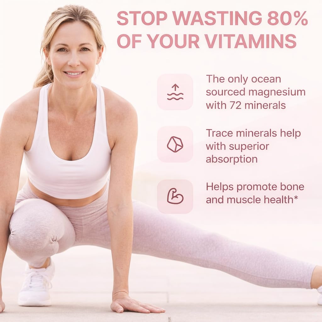 Magnesium Complex for Women – Spectrum 5-Form Magnesium Complex (500 mg), High Absorption Glycinate, Citrate, Oxide & Malate – Vegan, Non-GMO Supports Sleep, Energy, Hormone & Bone – 60 Capsules - dailyvitalstore