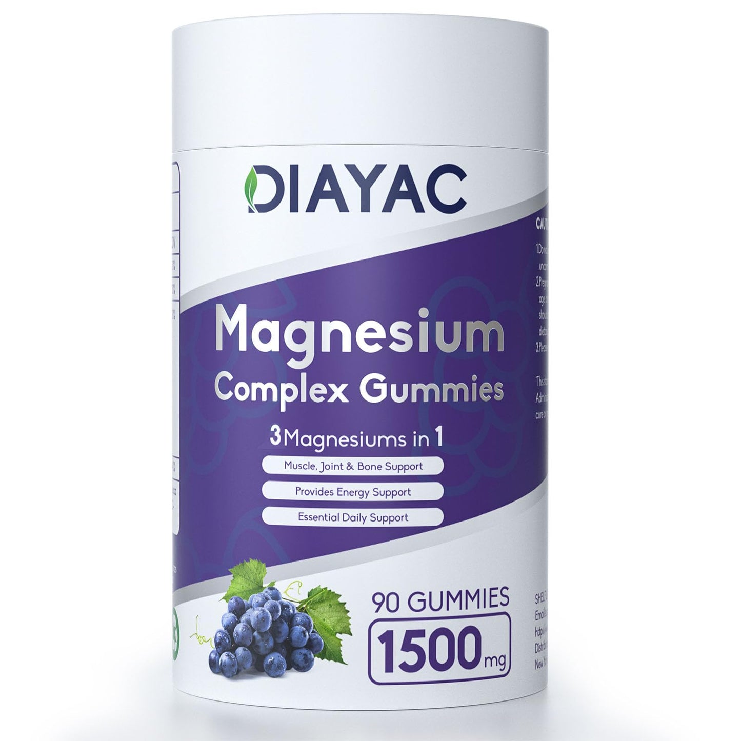 Magnesium Complex Gummies, Individually Packaged Magnesium Supplement, Magnesium Chelate, Bisglycinate, Malate, Citrate, Taurate Chewable for Women & Men,Sleep&Muscle&Nerve Health, Vegan 90 Counts - dailyvitalstore
