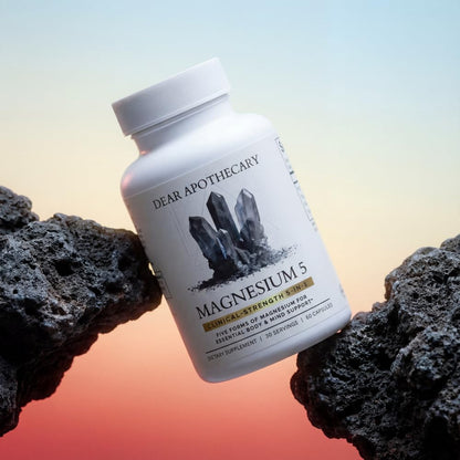 Magnesium Complex Supplement - 5 Forms Citrate Glycinate Malate Oxide Aquamin - Multi Magnesium Blend - High Absorption Chelated - Essential Mineral - Non-GMO Gluten-Free - 60 Capsules - dailyvitalstore