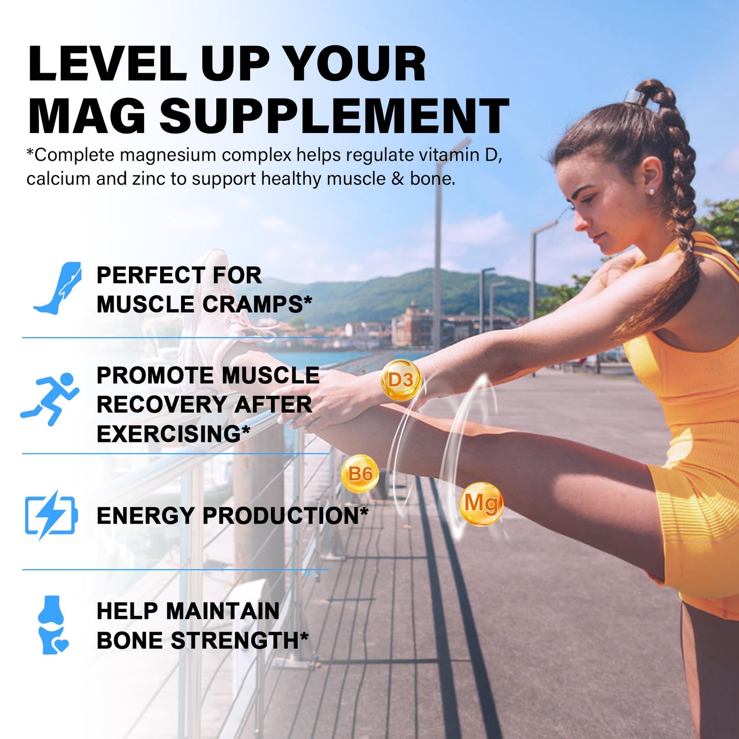 Magnesium Complex Supplement 8 Forms, 500mg Magnesium Glycinate, Malate, Citrate, High Absorption Mg for Calm, Sleep, Mood & Healthy Muscle, Pack of 2, Total 120 Vegan Capsules - dailyvitalstore