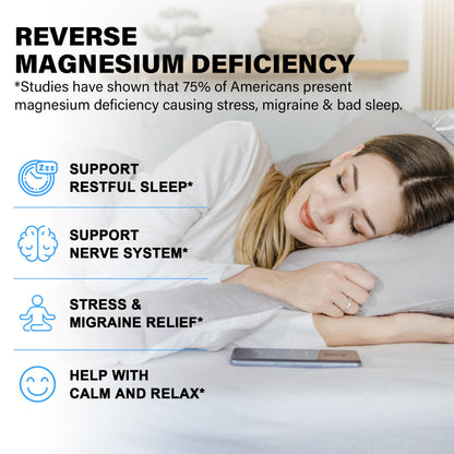 Magnesium Complex Supplement 8 Forms, 500mg Magnesium Glycinate, Malate, Citrate, High Absorption Mg for Calm, Sleep, Mood & Healthy Muscle, Pack of 2, Total 120 Vegan Capsules - dailyvitalstore