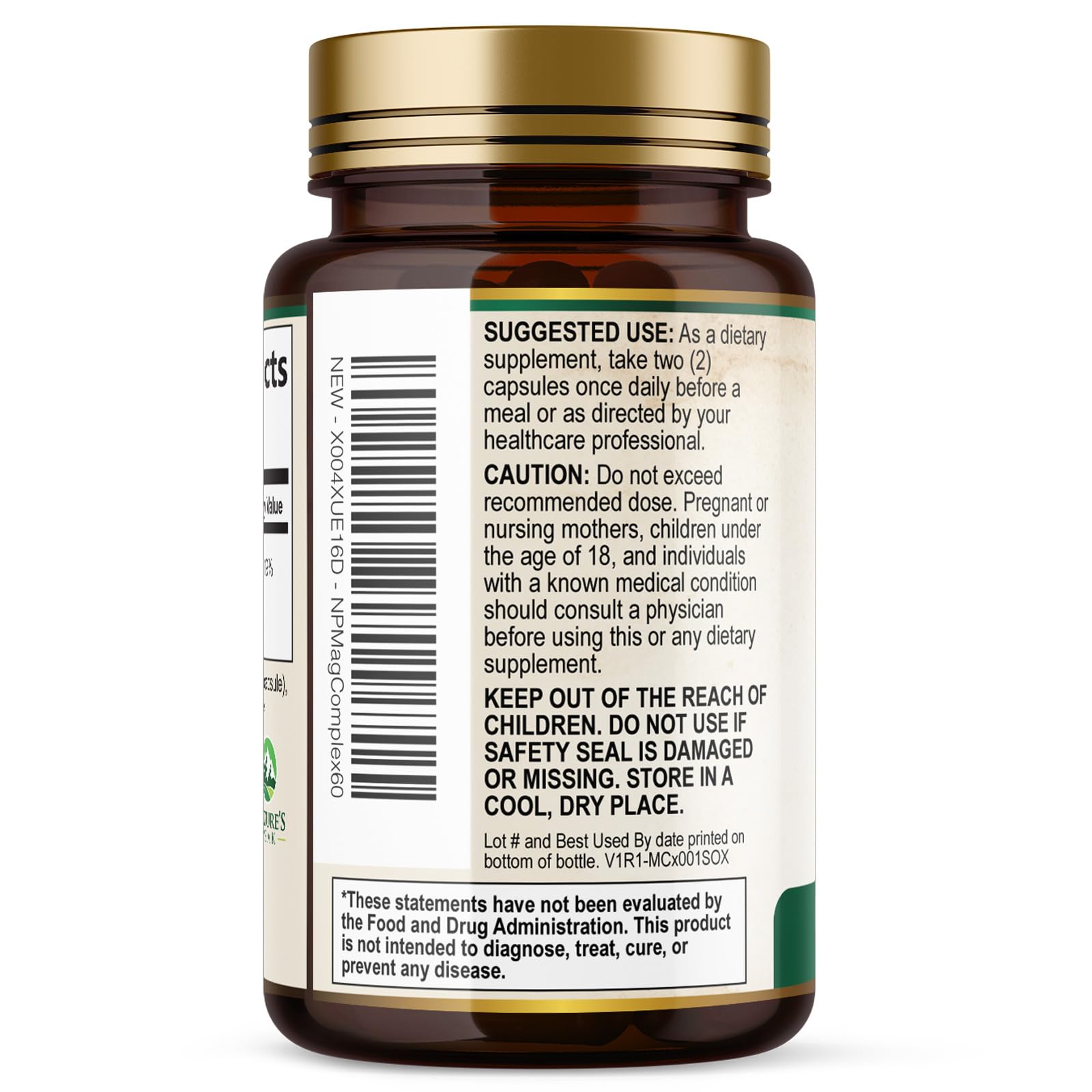 Magnesium Complex Supplement - Magnesium 500mg Per Serving - High Absorption Blend of Glycinate, Citrate, Malate, Oxide - Supports Sleep, Muscle, Bone, Heart Health - Bottled in USA - 60 Capsules - dailyvitalstore