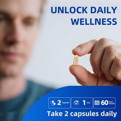 Magnesium Complex Supplement with 10 Forms of Elemental Magnesium, 1200 mg per Serving, Magnesium Glycinate, Citrate, Malate & Taurate, High Absorption Vegan Capsules, Non-GMO - dailyvitalstore