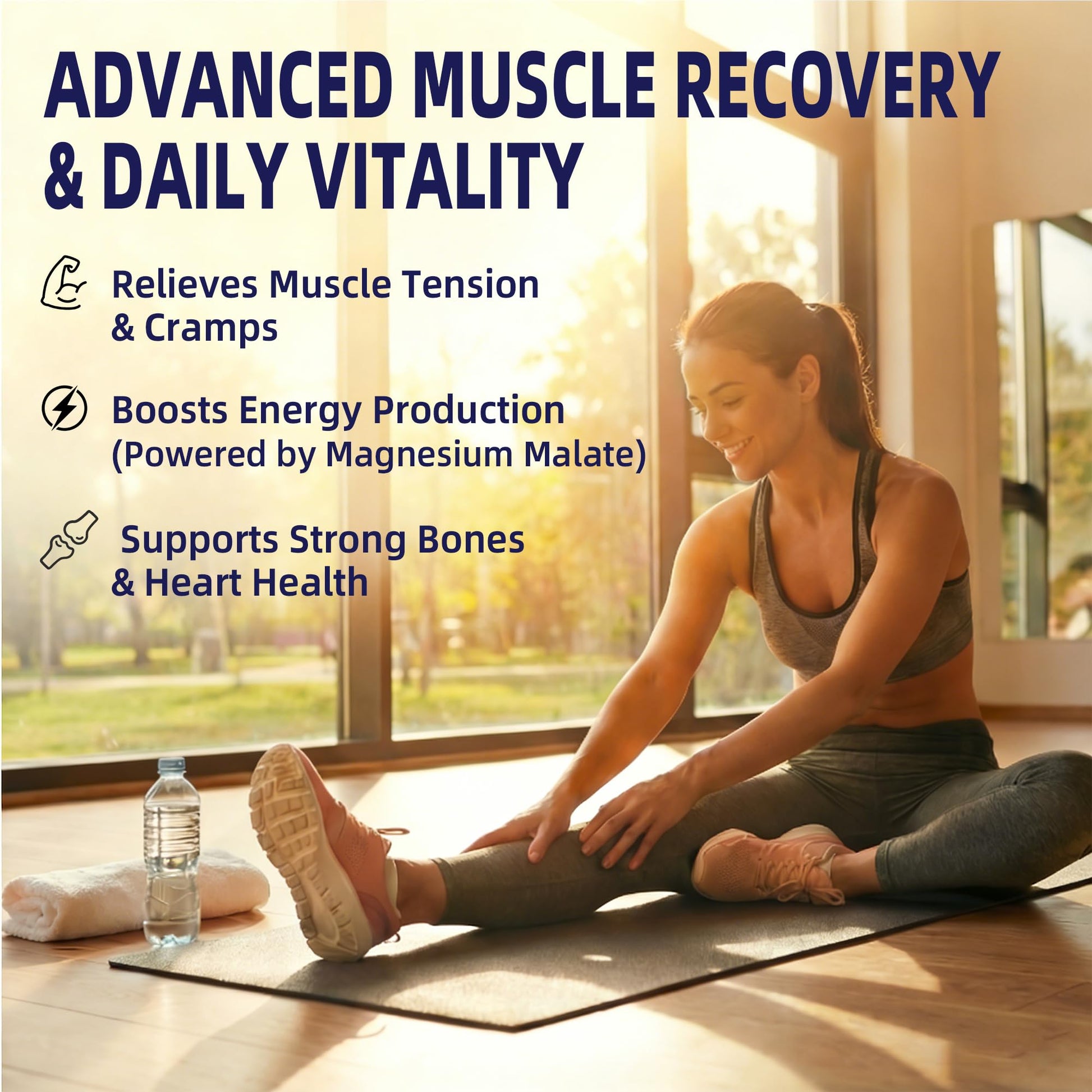 Magnesium Complex Supplement with 10 Forms of Elemental Magnesium, 1200 mg per Serving, Magnesium Glycinate, Citrate, Malate & Taurate, High Absorption Vegan Capsules, Non-GMO - dailyvitalstore