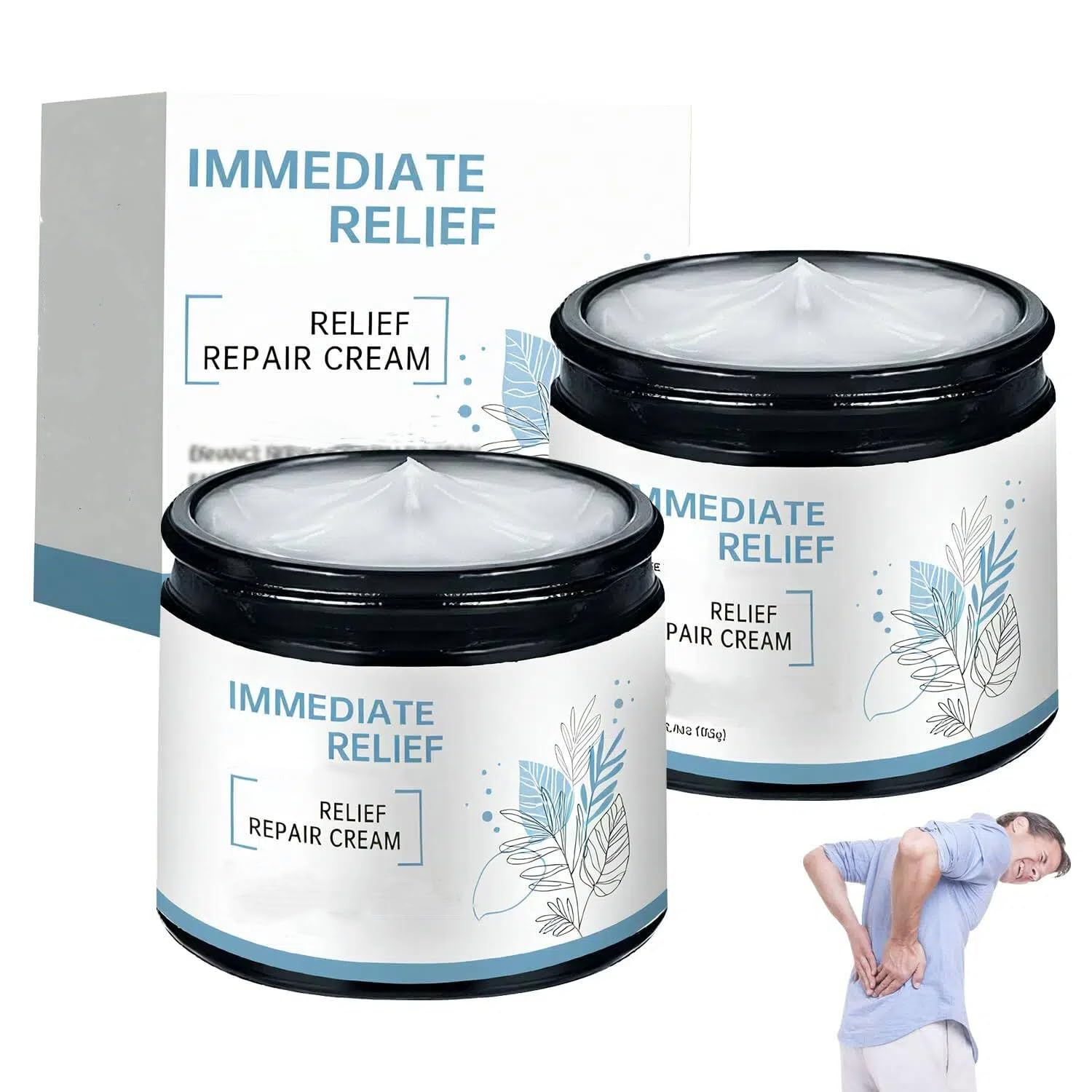 Magnesium Cream, 2025 New Upgraded Magnesium Gel for Back, Neck, Hands, Knees-50g (2 Bottle) - dailyvitalstore