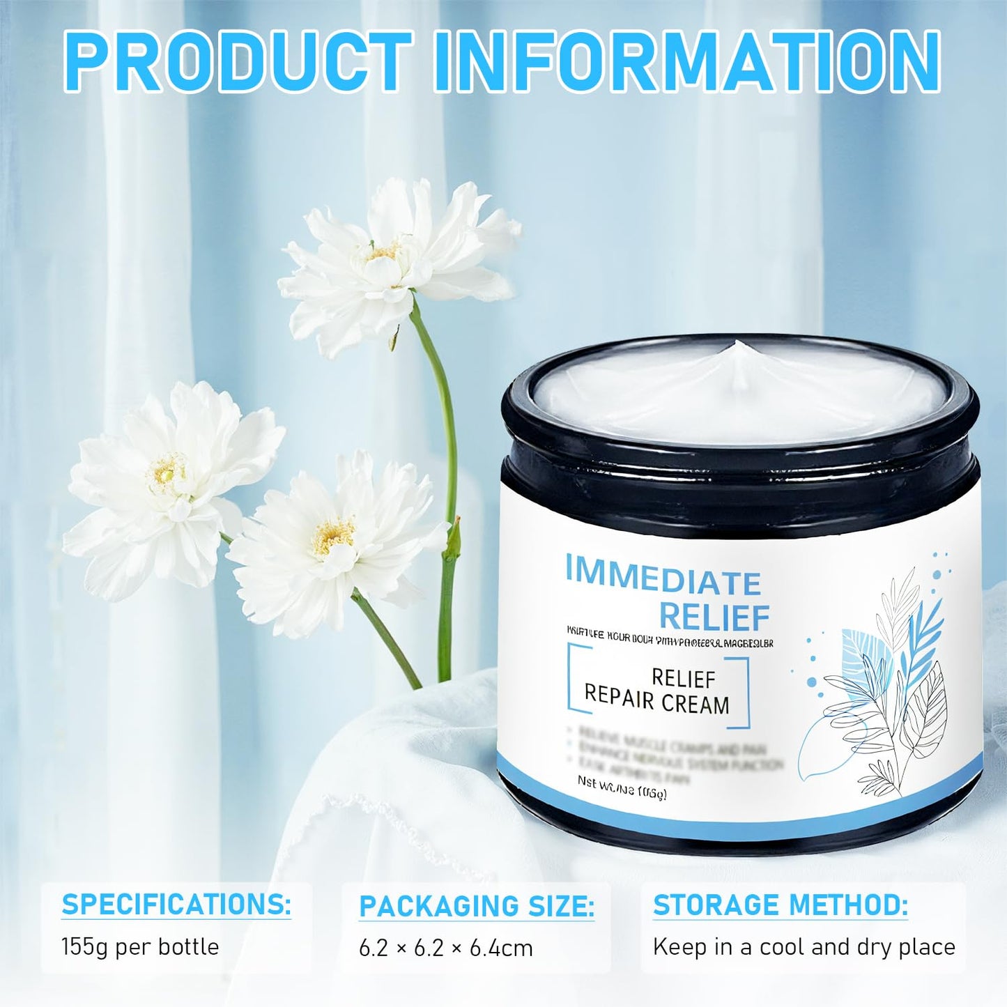 Magnesium Cream, 2025 New Upgraded Magnesium Gel for Back, Neck, Hands, Knees-50g (2 Bottle) - dailyvitalstore