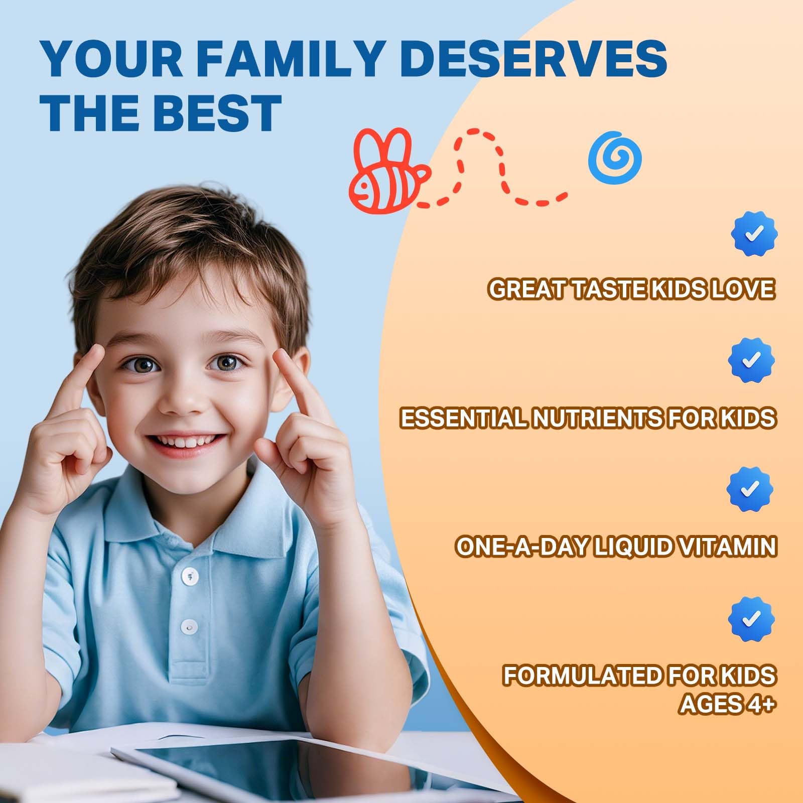 Magnesium Drops - Magnesium Glycinate Liquid Drops for Kids - Calm, Sleep, Relaxation, Bones, Brain Support with Vitamin B6, C, D3, Omega-3, L-Theanine, Zinc, Multivitamins - Strawberry Flavor 2 Fl Oz - dailyvitalstore