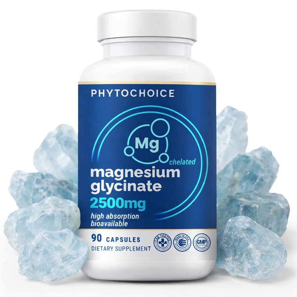 Magnesium for Sleep & Recovery – High Potency 2500mg Magnesium Glycinate for Men & Women, Chelated for High Absorption, Supports Deep Rest, Nerve & Muscle Recovery, Made in USA, 1 Month Supply - dailyvitalstore