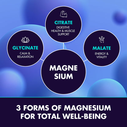 Magnesium Glycinate 2150MG Gummies for Women and Men, High Absorption Magnesium Glycinate, Citrate, Malate Gummies for Adults & Kids, Sleep Support, Sugar Free, Vegan, 60 Chews, Orange - dailyvitalstore