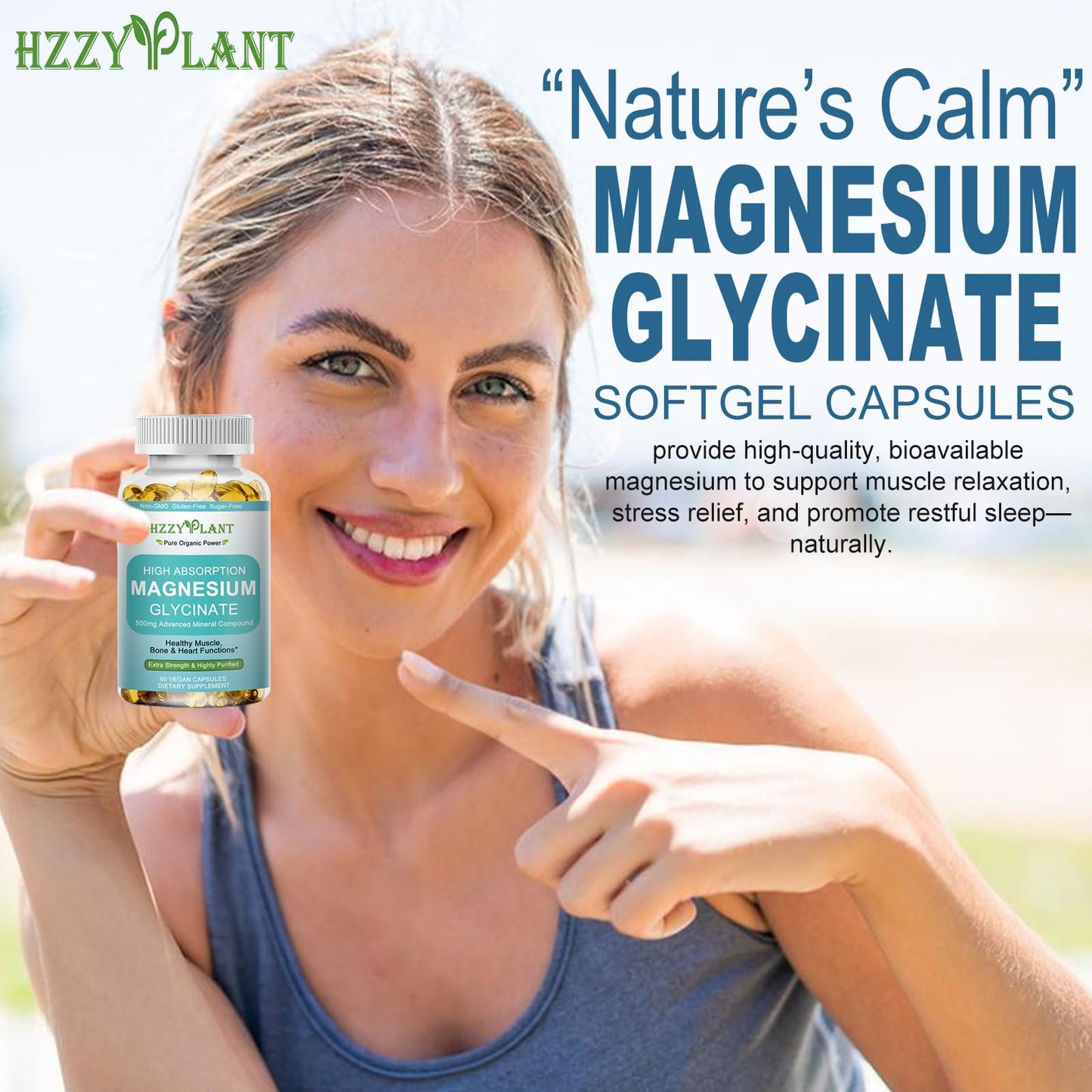Magnesium Glycinate 500mg Softgels, High Absorption Magnesium Supplement Softgel Capsules for Muscle, Heart, Sleep & Bone Support, Stress Relief, Nerve Health & Metabolism, Non-GMO, 2 Month Supply - dailyvitalstore