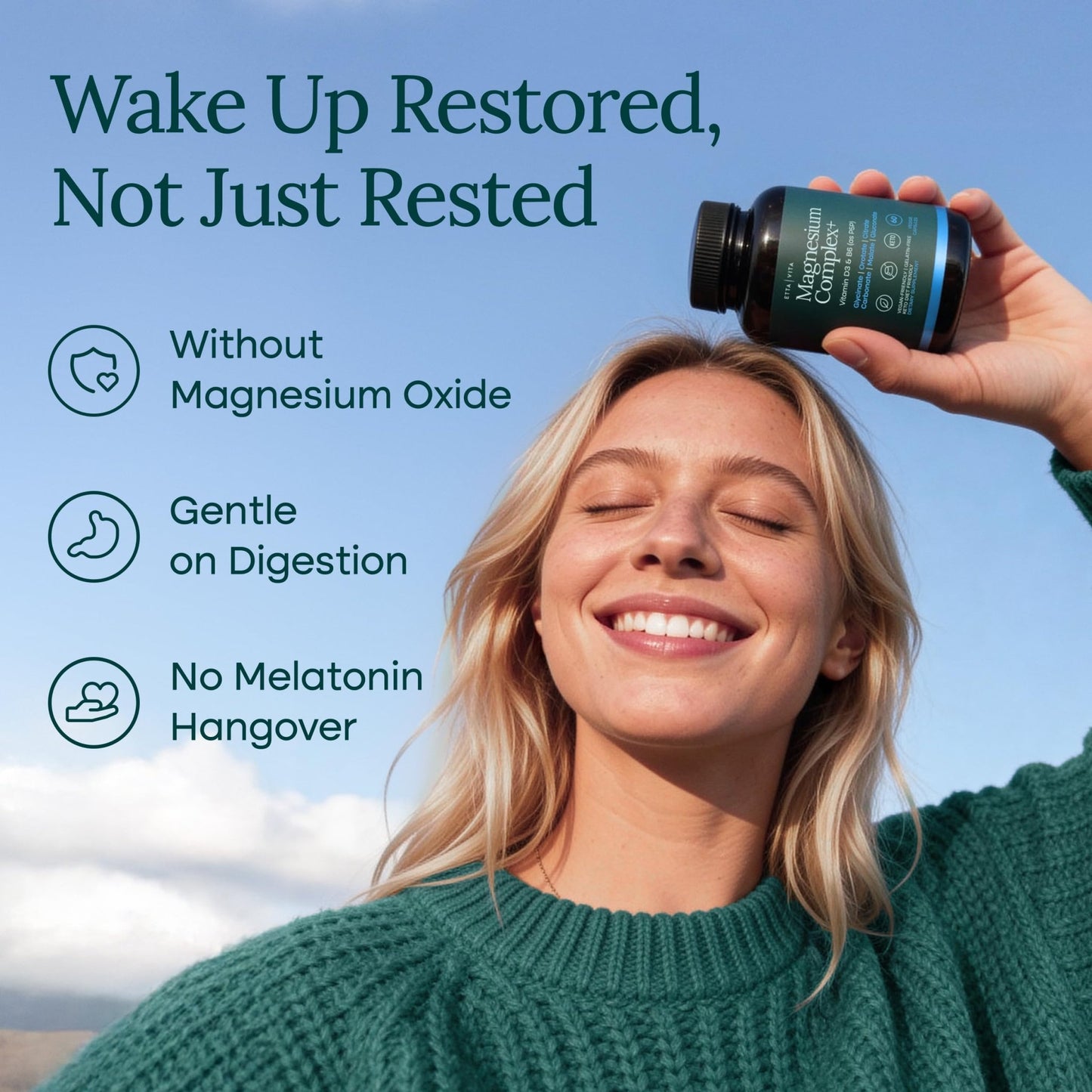 Magnesium Glycinate Complex (7-in-1) 500mg with D3 & B6 P5P - Multi-Form Blend with Glycinate, Citrate, Malate, Taurate, Gluconate, Carbonate, & Orotate - dailyvitalstore