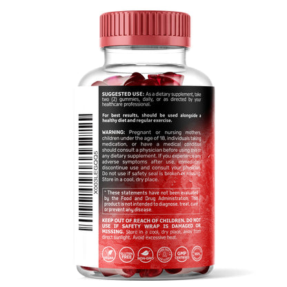 Magnesium Glycinate Gummies, 1000 mg - Magnesium Supplement to Support Relaxation, Heart Health - Chewable Calm Magnesio Gummies for Adults, Glicinato De Magnesio - Strawberry Flavor - dailyvitalstore