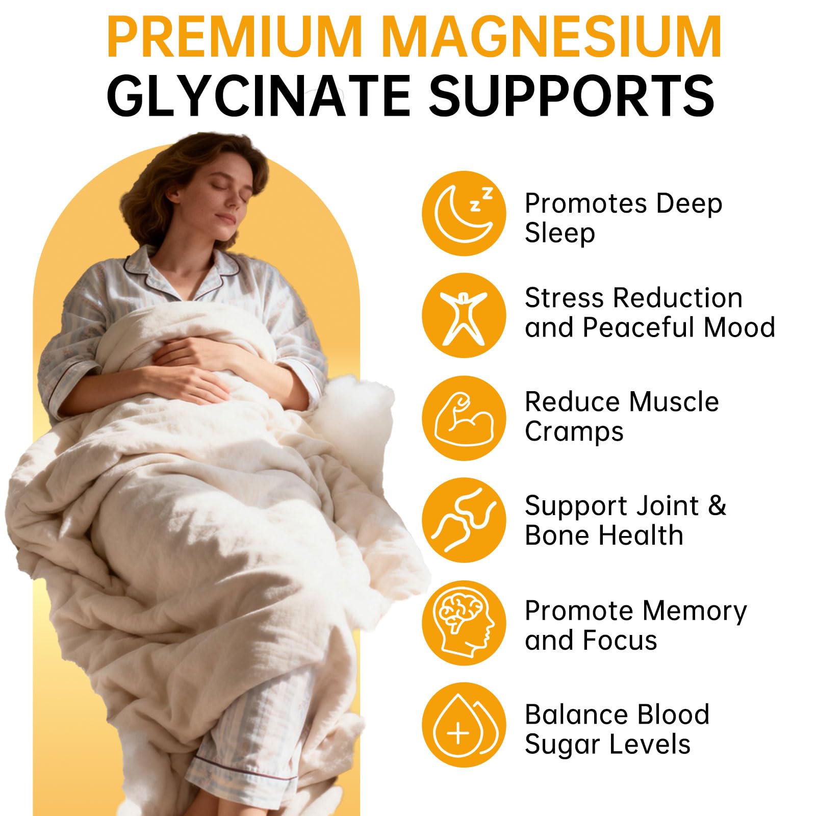 Magnesium Glycinate Gummies 500mg – Sugar Free Magnesium Gummies for Sleep, Stress, Muscle & Nerve Support – for Adults & Kids 4+, Vegan, - dailyvitalstore